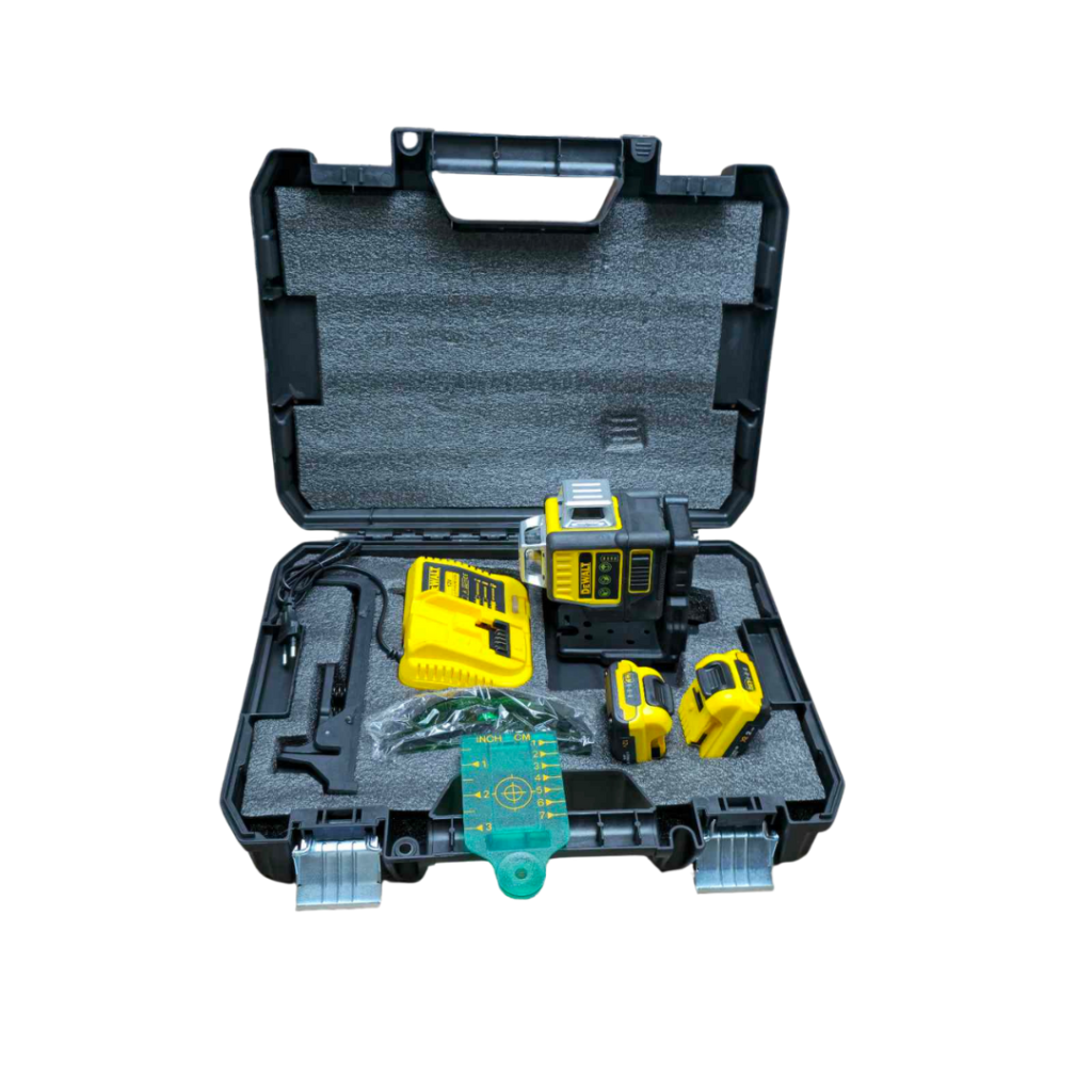 Nivelă Laser DEWALT 12V XR — Set Complet cu 2 Baterii