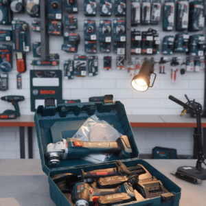 Set Profesional Bosch 18V – Polizor Unghiular + Autofiletantă + Baterii + Valiză - SculePro