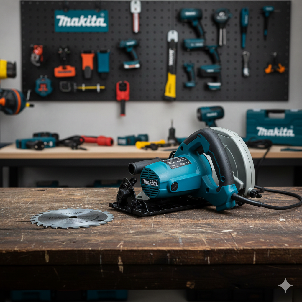Fierăstrău Circular Makita 4100NH3Z – Putere și Precizie la Tăierea Materialelor Dure