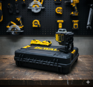 Nivelă cu Laser Liniar DeWALT 12V XR — Set cu 2 Acumulatori și Servietă